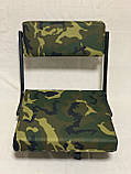 Omelux Camo PVC — сидіння для надувної ПВХ-лодки поворотне металеве зі спинкою, фото 2