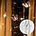 Світлодіодна гірлянда штора завіса "Серце" 138LED 220 В WW теплий білий, фото 4