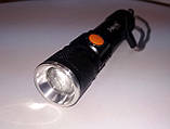 Тактичний ліхтарик X-Balog Police BL-515, вмонтований акумулятор Li-ion 18650, Діод Cree T6, USB, фото 8