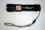 Тактичний ліхтарик X-Balog Police BL-515, вмонтований акумулятор Li-ion 18650, Діод Cree T6, USB, фото 7