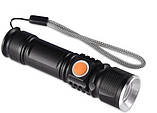 Тактичний ліхтарик X-Balog Police BL-515, вмонтований акумулятор Li-ion 18650, Діод Cree T6, USB, фото 2