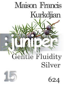 Парфумерна олія (624) версія аромату Франсіс Куркджан GENTLE FLUIDITY SILVER — 15 мл композит у ролоні