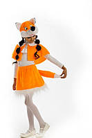 Карнавальний костюм Лисичка або Лиса штучне хутро розмір 3-6 років, 98-122 см