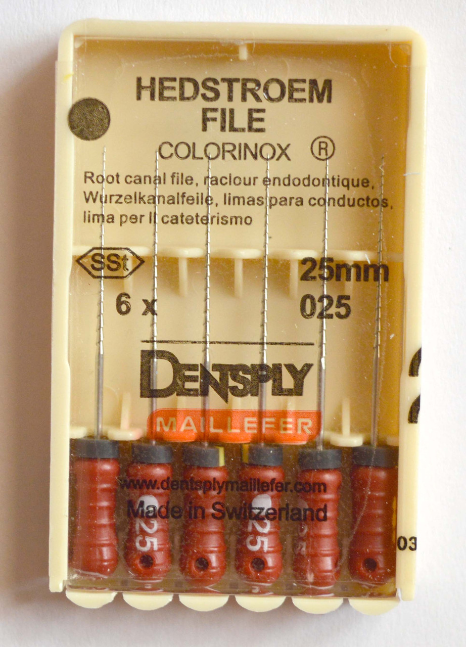 H-File 25 мм, пак.6шт, No025, Dentsply Maillefer