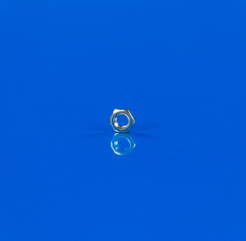 Гайка М4 низька з поцинкованої сталі DIN 439, фото 1