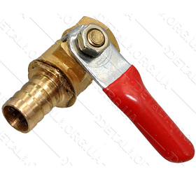 Кран компресора 1/4 гайка — штуцер 10 мм