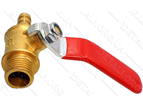 Кран компресора 1/4 різі — штуцер 6 мм