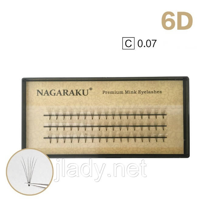 Вії Nagaraku 6d C 0,07