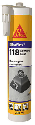 Клей монтажний Sika Sikaflex 118 Extreme Grab 290 мл, фото 2