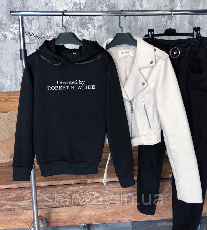 Чорна толстовка directed by robert b weide logo | худі топ