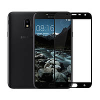 Защитное стекло Full Cover Glass для Samsung Galaxy J4-2018 (J400) Черный