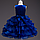 Ошатне плаття синє, з воланами, для дівчинки. Elegant blue dress, with frills, for the girl.2021, фото 2