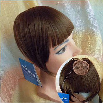 Чілка чубчік на застібках (кліпсах) русявий 10-028-10