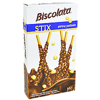 Соломка «Biscolata Stix Milky» в молочному шоколаді з рисовими кульками 34г 1уп/12шт