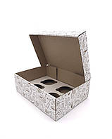 Коробка для капкейков 4 шт. 247*170*80 Сладости