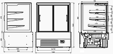 Вітрина кондитерська куб Juka VDL158A, фото 3