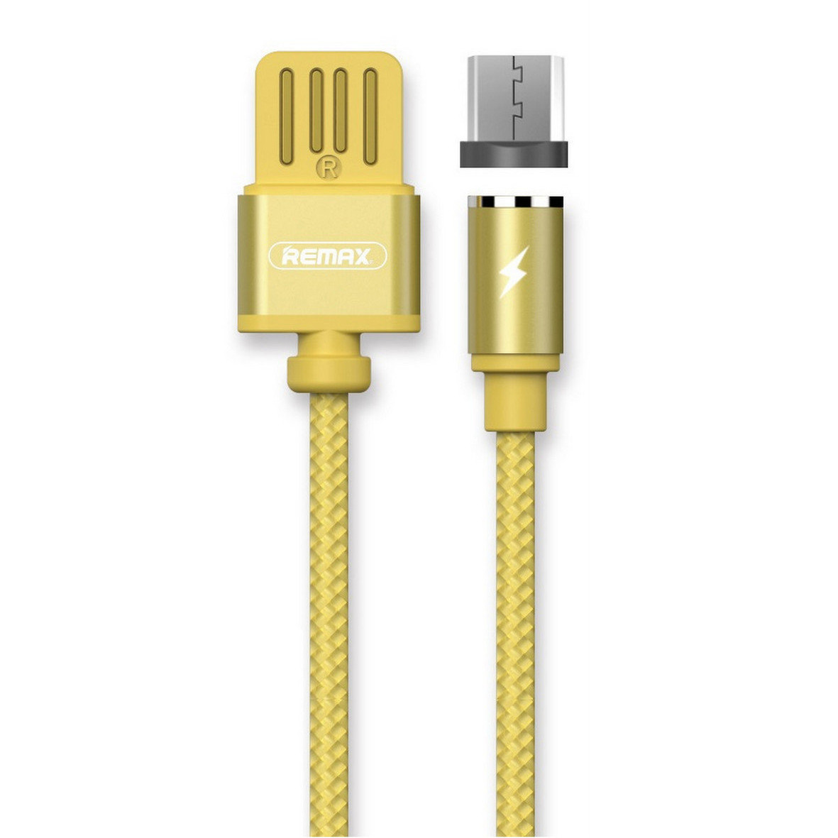 Магнітний кабель USB to MicroUSB Remax Gravity RC-095m 1,5A 1m Gold