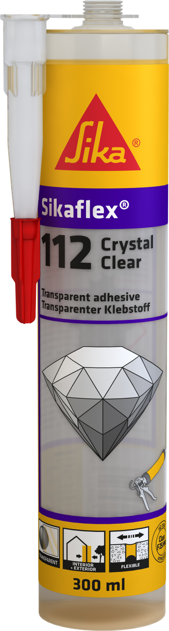 Клей-герметик Sika Sikaflex 112 Crystal Clear 290 мл прозорий
