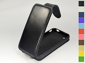 Відкидний чохол з натуральної шкіри для Apple iPhone 4 / 4S