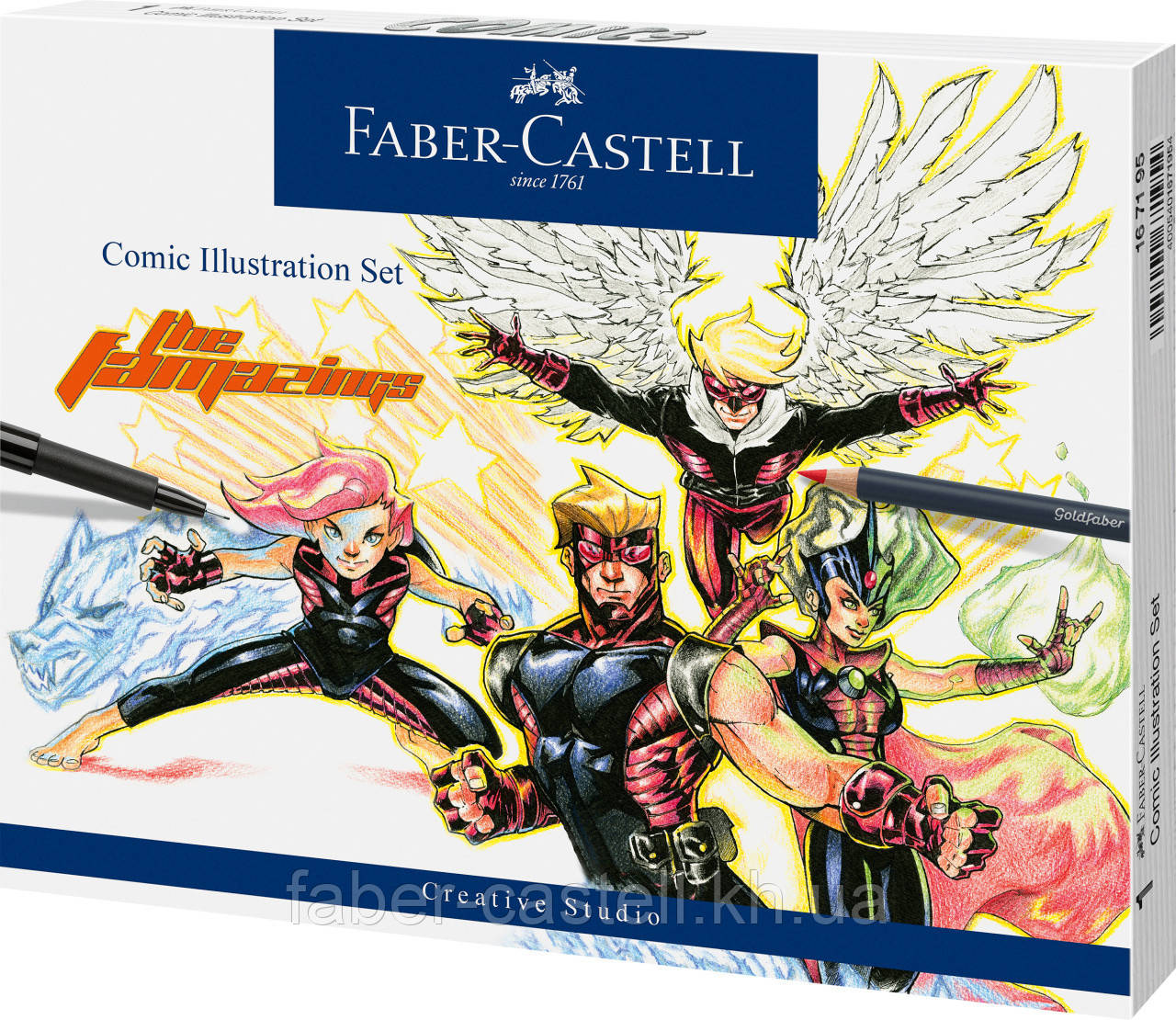 Набір для малювання коміксів Faber-Castell Comic Illustration set для початківців 15 предметів, 167195