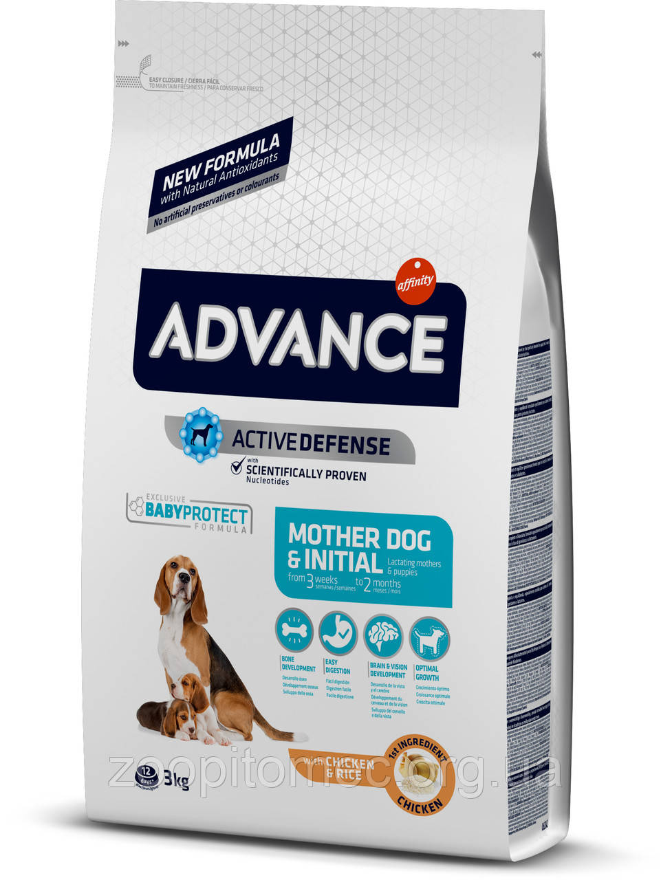 Корм ADVANCE (Эдванс) Mother dog Initial для беременных, кормящих собак и щенков (курица+рис), 3 кг - фото 1 - id-p611180360