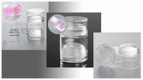 Подвійний штамп для стемпінгу 2-в-1 з можливістю зменшення дизайну, фото 1