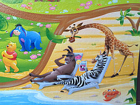 Дитячий килимок «Мадагаскар» 2000×1200×8 мм, теплоізоляційний, для гри та відпочинку, фото 4