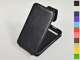 Відкидний чохол з натуральної шкіри для BlackBerry Q20 Classic