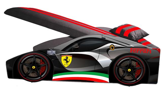 Ліжко дитяче машина серії Elit Е-2 Ferrari gray (Фото 2)