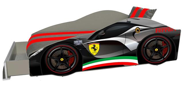 Ліжко дитяче машина серії Elit Е-2 Ferrari gray (Фото 3)