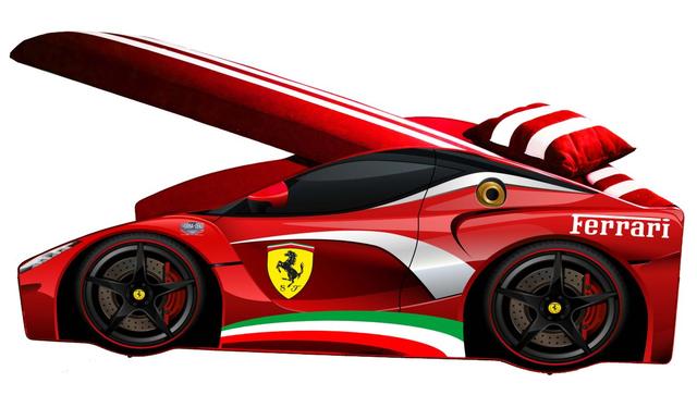 Ліжко дитяче машина серії Elit Е-2 Ferrari red (Фото 2)