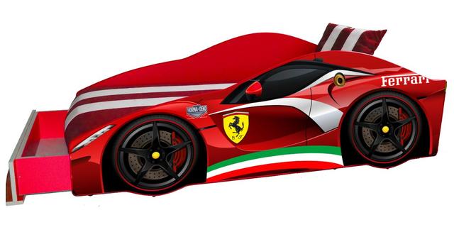 Ліжко дитяче машина серії Elit Е-2 Ferrari red (Фото 3)