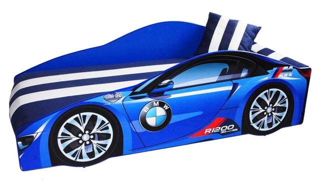 Ліжко дитяче машина серії Elit Е-1 BMW blue (Фото 3)