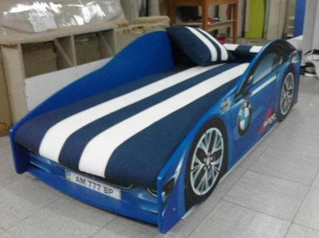 Ліжко дитяче машина серії Elit Е-1 BMW blue (Фото 6)