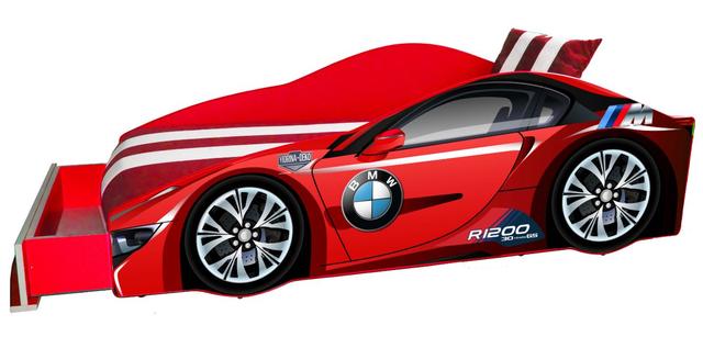 Ліжко дитяче машина серії Elit Е-1 BMW red (Фото 2)