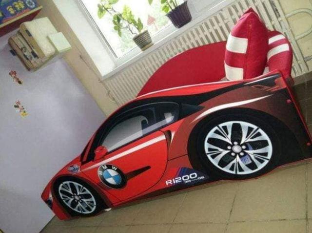 Ліжко дитяче машина серії Elit Е-1 BMW red (Фото 4)