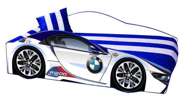 Ліжко дитяче машина серії Elit Е-1 BMW White