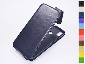 Відкидний чохол з натуральної шкіри для HTC Desire 10 Pro