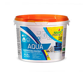 Інтер'єрна акрилова фарба миюча Aqua Nano farb 4.2 кг