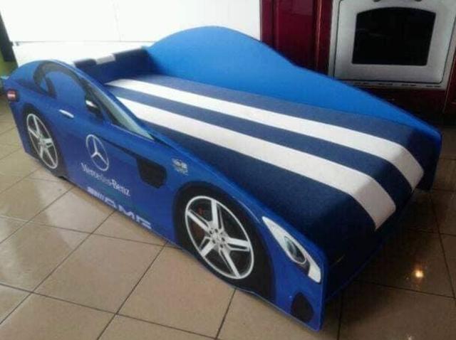 Ліжко дитяче машина серії Elit Е-4 Mercedes blue (Фото 2)