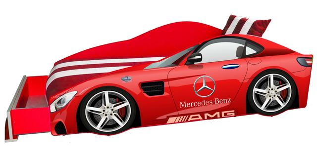 Ліжко дитяче машина серії Elit Е-4 Mercedes red (Фото 2)