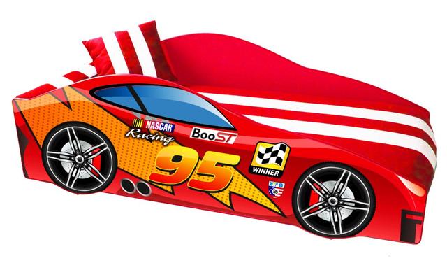Ліжко дитяче машина серії Elit Е-5 MC red