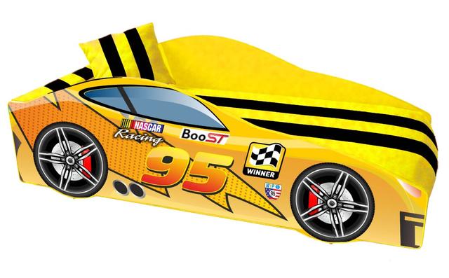 Ліжко дитяче машина серії Elit Е-5 MC yellow