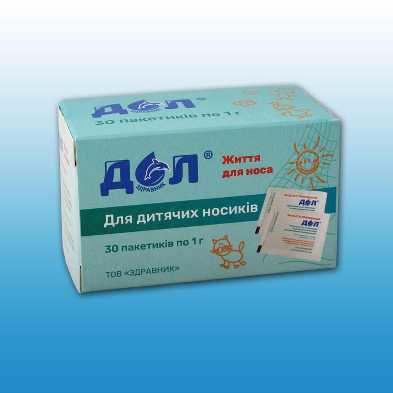 Засіб «ДІЛ» (Долфін) для пристрою для промивання індивідуального, рецепт №1, 30 пакетиків по 1 г