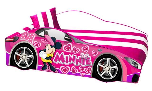 Ліжко дитяче машина серії Elit Е-7 Pink