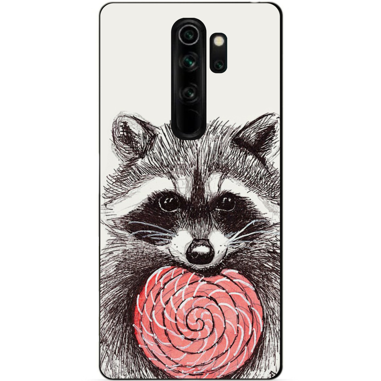 Чехол силиконовый для Xiaomi Redmi Note 8 Pro с рисунком Енот  (ID#1072319073), цена: 200 ?, купить на Prom.ua