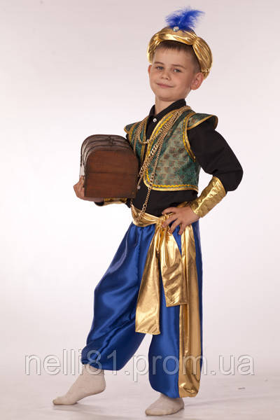 Карнавальний костюм Східний принц, аладин, Султан Синій, 110