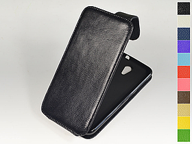 Відкидний чохол з натуральної шкіри для HTC Desire 620