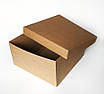 Коробка подарункова з крафт картону, 280х280х150 мм з вкладкою, фото 2