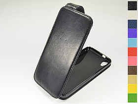 Відкидний чохол з натуральної шкіри для HTC Desire 626